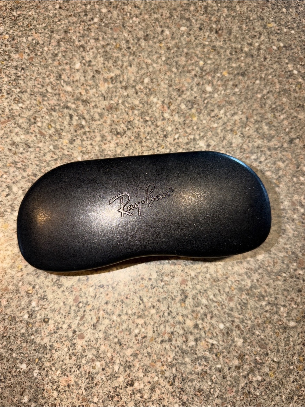 Ray-Ban Black Hard Sunglasses Case with Embossed Logo